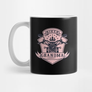 Biker Grandma Pink Motorcycle Granny Mug